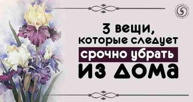 3 вещи, которые следует срочно убрать из дома Задумывались ли вы когда-нибудь, почему одни…