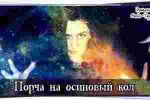 Порча на осиновый кол Взять осиновый кол небольших размеров, примерно 10-15 см., вырезать на…
