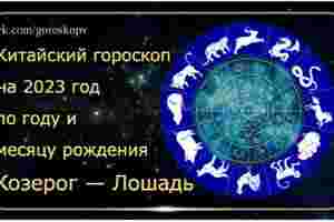 Гороскоп Козерог — Лошадь 2023 год. Годы рождения: 1954, 1966, 1978, 1990, 2002, 2014,…