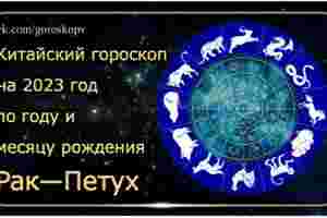 Гороскоп Рак — Петух 2023 год Годы рождения: 1957, 1969, 1981, 1993, 2005, 2017,…