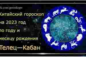 Гороскоп Телец — Кабан (Свинья) 2023 год Годы рождения: 1959, 1971, 1983, 1995, 2007,…