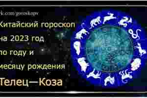 Гороскоп Телец — Коза (Овца) 2023 год Годы рождения: 1955, 1967, 1979, 1991, 2003,…