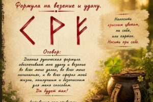 #Руны_магия_полезные_формулы
